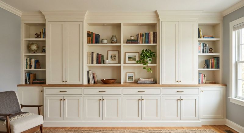 Fireplace Cabinet Installation in Raleigh, NC